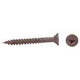 AP Products 012-FSQ500 8 X 3 Zinc #8 Square Recess Flat Head Screws - 3", 500 Pack